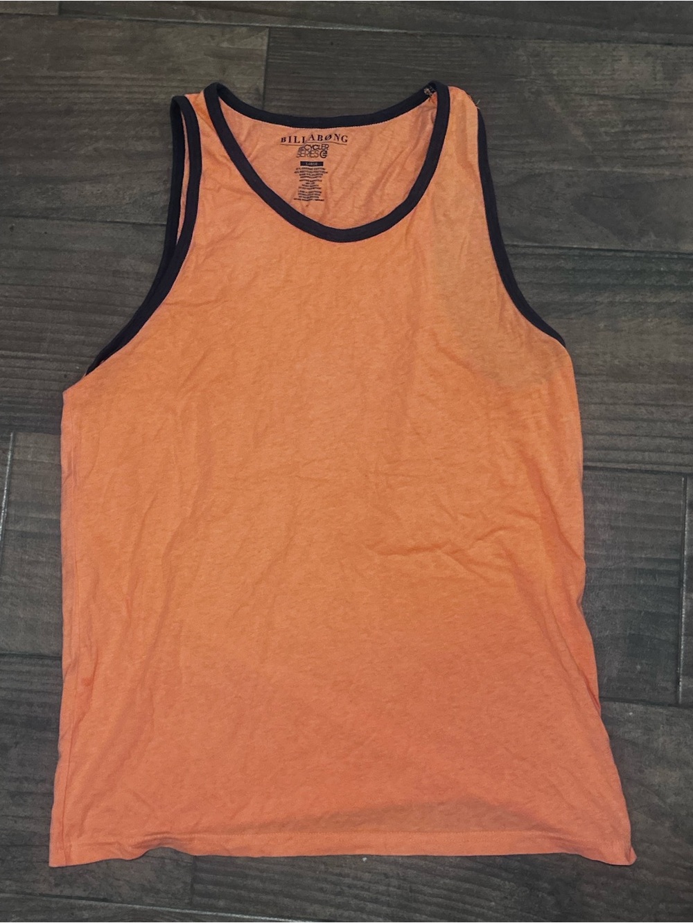Billabong Men’s Orange Tank with Black Trim